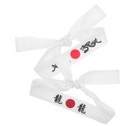 ADOCARN 2pcs Japanese Style Cotton Headbands for Women with Good Absorbability and Wide Design to Keep Hair Far from Face, for Costume Parties and Exercise