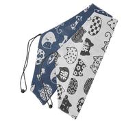 ADOCARN 2pcs Japanese-style Cutlery Storage Pouch with Drawstring Household Tableware Organizer Bags for Chopsticks Spoon Fork Portable Kitchen and Lunch Work Pantry Organizer