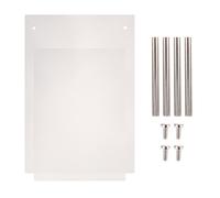 ADOCARN 2pcs Nail Art Display Board Acrylic Nail Tip Display Holder White Easy to Polish Arrange for Practice