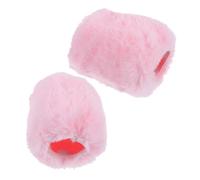 ADOCARN 2pcs Pink Microphone Windscreen Covers Made of Artificial Wool, Lightweight and Close Fit, Compatible for Sennheiser Mk4 and Mk8, for News Interviews and Conference Rooms