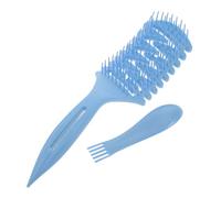 ADOCARN 2pcs Professional Hair Styling Tools Comb for Curly Hair Including Pintail Comb Highlight Curl Defining Brush Wide Tooth Scalp Brush Cutting for Women