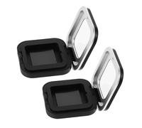 ADOCARN 2pcs Refillable Magnetic Powder Box Portable Makeup Container Compact Eyeshadow Case Travel-friendly Small Cosmetic Storage for Highlighter with Secure Closure