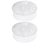 ADOCARN 2pcs Replacement 3d Printer Spools Smooth Surface and Stable Sturdy Ps Material, Empty Bobbins for Wire and Filament Winding, for 3d Printer Accessories