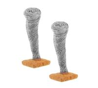 ADOCARN 2pcs Resin Tornado Figurine Realistic Miniature Tornado Sculpture for Micro-landscape for Sand Table Decoration and Desktop Decor Home and Office
