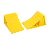 ADOCARN 2pcs Rv Wheel Chocks with Handle, Non-slip Tire Stoppers 15.5x10x10cm, Stabilizer Wedges for Campervans, Motorhomes, Trailers, and Car Parking Safety