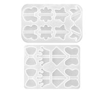 ADOCARN 2pcs Silicone DIY Straw Buckle Mold Flexible Non-Stick Straw Topper Molds for Epoxy Crafts and Casting Accessories