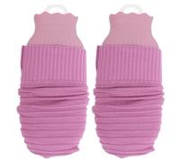 ADOCARN 2pcs Silicone Hot Water Bottle: Microwaveable Warm Bottle with Cover Warm Water Bag Cold Hot Compress for Home Women Elderly