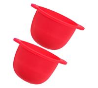 ADOCARN 2pcs Silicone Wax Warmer Liner Bowl Reusable Wax Melt Pot for Hair Removal Portable and Easy to Various Types for Home and