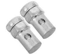 ADOCARN 2pcs Throttle Brake Cable End Throttle Cable Stops Clamp for Bicycle Scooter Outdoor Sports Sturdy Metal Stop Impact Resistant with 2.5mm Steel Wire