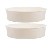 ADOCARN 2pcs White Steamer Baskets for Cooking Shellfish and Fish, Sturdy Pp Material with Stable Display and Scratch-resistant Design, for Kitchen and Hotel Use