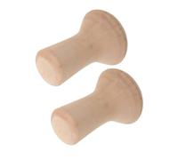 ADOCARN 2pcs Wooden Pottery Mug Molds Mushroom Shaped Clay Tools for Ceramic Cup Shaping DIY Crafting Art Projects