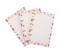 ADOCARN 3 Pcs A7 Size 6 Hole Colorful Loose-Leaf Paper Refill for Notebook Planner Organiser, Ruled Lined Pages Suitable for School Office and Home Use