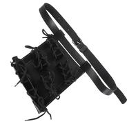 ADOCARN 3 Pcs Sword Belt Holder Leather Multi-functional Practical Simple Design Black Carrying Belt for Sword Storage and Display, Exquisitely Designed Showing Personal Charm for Cosplay