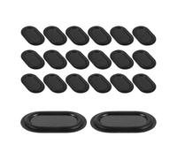ADOCARN 30pcs Bass Speaker Passive Radiator Diaphragm Replacement for Loudspeaker and Bass Speaker Oval Black Plastic Plate with Consistent Performance for Home and Car Audio Systems