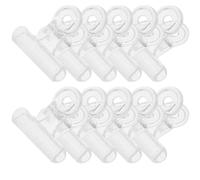 ADOCARN 30pcs Nail Extension Clip Plastic Nail Clips Plastic Trim and Fold into Length and Shape Adjust to Length Professional Manicurists Novitiate Manicurists Art Fixing for Acrylic