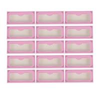 ADOCARN 30pcs Pink Paper Eyelash Case False Eyelash Organizer Portable Lash Storage Box to Keep False in Place for Travel and Daily Use