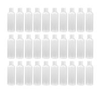 ADOCARN 30pcs White Plastic Refillable Bottles 100ml Travel Subpackaging Bottles Leak-proof Lightweight Containers for Lotions and Makeup Remover in Daily Life