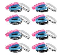 ADOCARN 32PCS Musical Party Supplies Bracelets - Music Notes Rubber Bracelets Silicone Wristbands Prize Decorations Birthday Baby Shower Party Favors