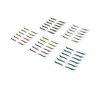 ADOCARN 36pairs Glitter Eyeliner Stickers Self-adhesive Double Eyelid Tapes for Natural Eye Makeup Easy to Apply Saving Fashionable Design for All Eye Shapes and Ethnicities