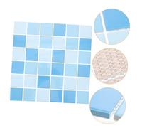 ADOCARN 36pcs Ceramic Pool Tiles DIY Decor Durable Blue Mosaic Tiles for Swimming Pools Bathrooms Kitchens and Living Rooms Seamless Home Wall and Floor