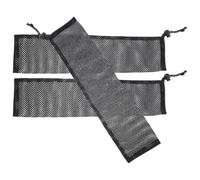 ADOCARN 3pcs Bird Feeder Accessories Nylon Drawstring Mesh Bags for Wild Birds Feeding, Easy to Open and Close, for Garden and Yard Use, Black Finch Sock Feeders