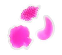 ADOCARN 3pcs Cold Packs Eye Ice Patch Heat Gel Pack Lips-shaped Pvc Cool Soothing Gel Face Toxins Soothing for Hospitals and Doctor's Offices