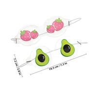 ADOCARN 3pcs Cooling Eye Masks for Sleep Reusable Pvc Cold Eye Patches Cucumber Fruit Extract Random Style