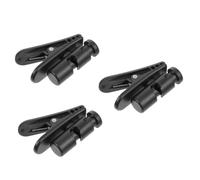 ADOCARN 3pcs Earphone Cord Clips Black Cable Management Clips for Headset Wire Organizer with Microphone Fixing for Indoor Outdoor Use Easy Install Bag Belt Clothes