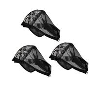 ADOCARN 3Pcs Elastic Breathable Wig Caps for Hairdressing Creative Net Mesh Head Cover for Making Wigs Comfortable and Stretchable Design for All Head Types