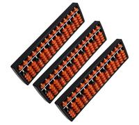 ADOCARN 3pcs Math Abacus 15 Beads Columns - Chinese Student Abacus Counting - Practical Math Calculation Tool for Preschool and School Finger Counting