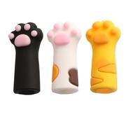 ADOCARN 3pcs Nipper Cover Protective Sleeve for Nail Cuticle Scissors Made of Abs and Silicone to Prevent Injury, Suitable for Manicure Pedicure Tools, Assorted Colour Random Color