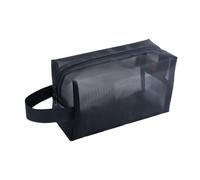 ADOCARN 3pcs Portable Makeup Mesh Bag Set with Zipper Design, Grenadine Material Cosmetic Mesh Bags for Travel, Protect from Accidental Leakage, Large Medium Small Sizes for Ladies