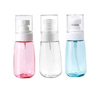 ADOCARN 3pcs Portable Travel Spray Bottles Refillable Airless Pump Bottles Mini for Shampoo Outdoor Use Random Color