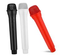 ADOCARN 3pcs Pretend Play Microphone for Boy Girl Speech Toys Boys and Girls Simulation Microphone Little for Plastic Stage Performance Props