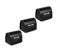 ADOCARN 3pcs Razor Blade Recycling Box with Removable Bottom and Iron Material, Protective Blade Disposal Case for Safe Storage and Injury Prevention, Portable Shaving Case for Home Or