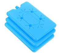 ADOCARN 3pcs Reusable 200ml Ice Packs for Cooler Bags, Quick Freezing Plastic Ice Blocks for Lunch Boxes, for On-the-go and Long Trips