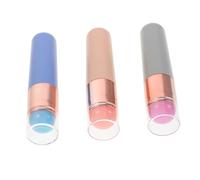 ADOCARN 3pcs Silicone Nail Art Brush Nail Polish Brush Gel Reusable Art Tools Stamping Kit Sponges Chrome French Tip Stamp