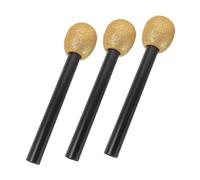 ADOCARN 3pcs Simulated Gold Powder Foam Microphone Toy Boys and Girls Pretend Play Party Favors Microphone Models for Dance Party Performance