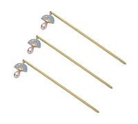 ADOCARN 3pcs Vintage Hair Sticks for Buns Smooth Edged Chinese Style Hair Pins for Women Durable Metal to Secure and Decorate