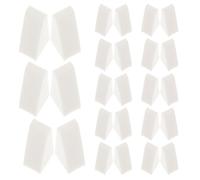 ADOCARN 40pcs Mini Triangle Foundation Sponges Lightweight Compact Beige Makeup Sponges on The Go Touchups, for Face Powder, Foundation, and Nail Art Application