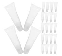 ADOCARN 48pcs Ml 10ml Lip Gloss Tube Empty Container with Plastic Body and Glossy Surface, Portable Lip Gloss Dispenser Suitable for DIY Blends and Daily Use Sampling
