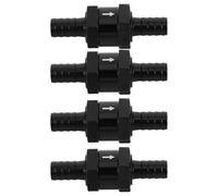 ADOCARN 4pcs Aluminium Alloy Non Return Check Valve One Way Fuel Line Valve Black 10mm Efficient Fuel Transfer Engine Protection for Liquid Transfer Applications in Harsh Environments
