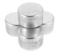 ADOCARN 4pcs Aluminum Soil Storage Boxes with Lids for Laboratory and Experimental Setting, Sturdy and Easy to Store Sample Containers in Silver