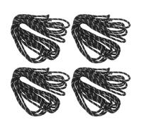 ADOCARN 4pcs Black Braided Polyester Patio Umbrella Replacement Cord Line, Heavy Duty Densely Braided Rope, Easy to Install, Boosts Weight Capacity for Gardens and Balconies