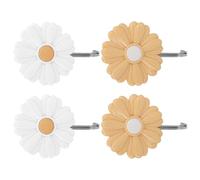 ADOCARN 4Pcs Daisy Adhesive Wall Hooks Strong Sticky Small Hooks for Hanging Coats Coat Rack Nursery Wall Storage Organizer Random Color Random Color