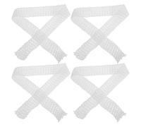 ADOCARN 4Pcs Elastic Meat Netting Roll for Roasting and Curing Ham Sausage Cotton Mesh for Beef Pork Trussing and Smoking Suitable for Boneless Cuts and Home Butchery