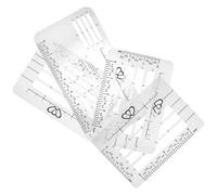 ADOCARN 4pcs Envelope Addressing Guide Stencil Set with Hollow Out Plastic Templates, Reusable Ruler for Letter Writing Practice, Students’ Stationery for Scrapbooking and Crafting