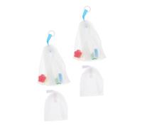 ADOCARN 4pcs Facial Soap Foaming Nets Bubble Maker Bags for Handmade Soap Soft Mesh for Efficient Lathering and Aroma Release Mini Sponge Flower Design for Home Skincare Use