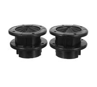 ADOCARN 4pcs Flame Retardant Cable Entry Brush Seal Grommet for Data Centers with Efficient Airflow Design and Easy Maintenance, Nylon Material Black round Wire Pass-through Brush Grommet