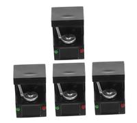 ADOCARN 4pcs Miniature Coffee Machine Model Realistic Dollhouse Kitchen Accessories Detailed Craftsmanship for Creative Play for Miniature Baking and Everyday Scenes